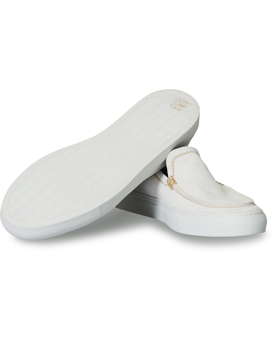 Men | Brioni Cassetta Suede Loafers Off White | Brioni | Cassetta Suede Loafers Off White