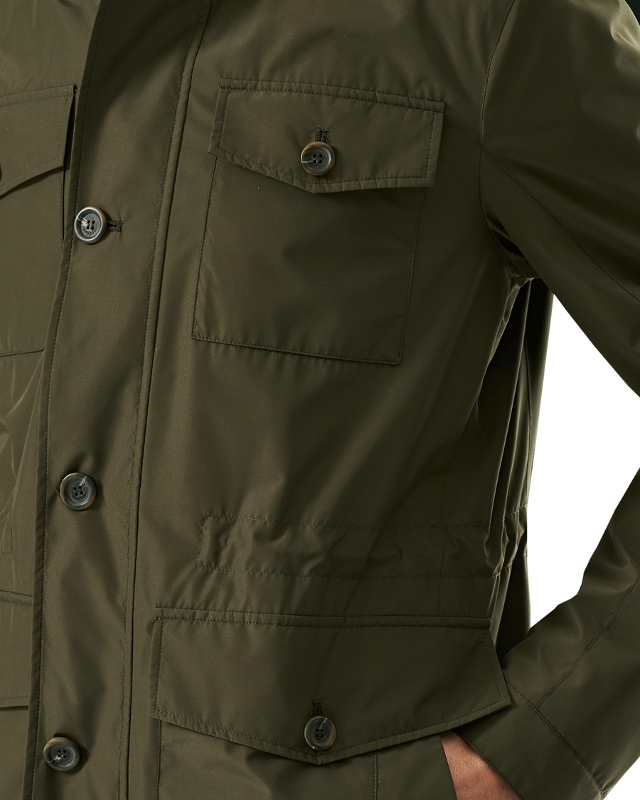 Men | Coats & Jackets | Canali | Nylon Field Jacket Military Green