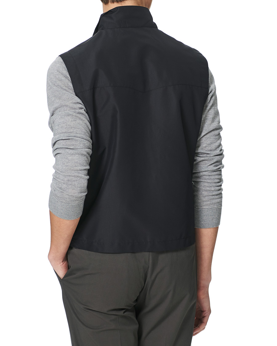 Men | Coats & Jackets | Canali | Microfiber Nylon Gilet Navy