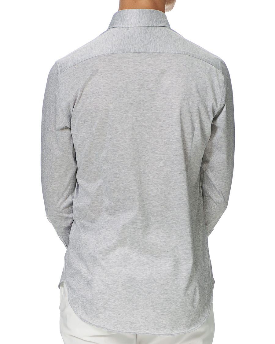 Men | Shirts | Canali | Slim Fit Jersey Shirt Light Grey