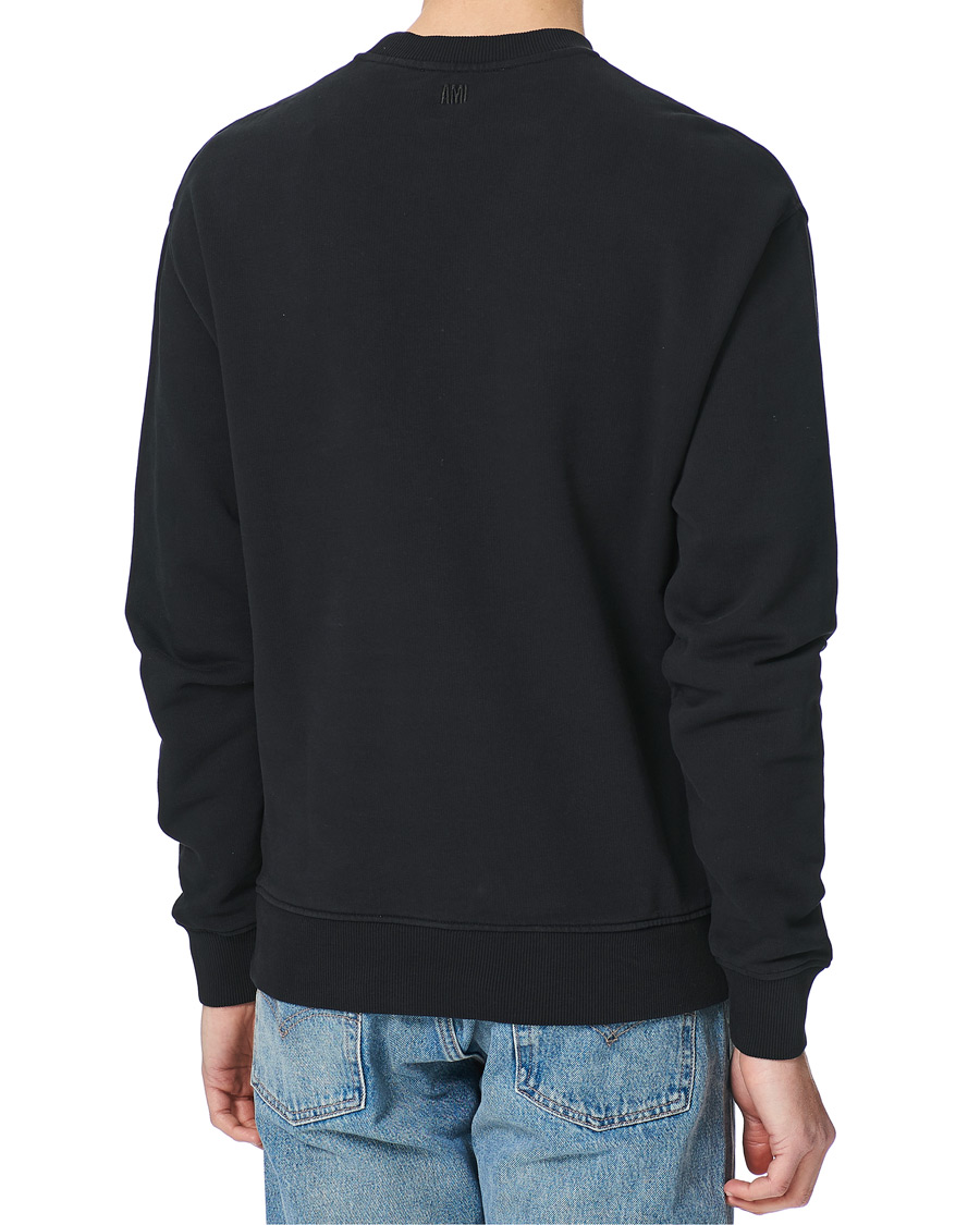 Men | Sweaters & Knitwear | AMI | Heart Logo Sweatshirt Black
