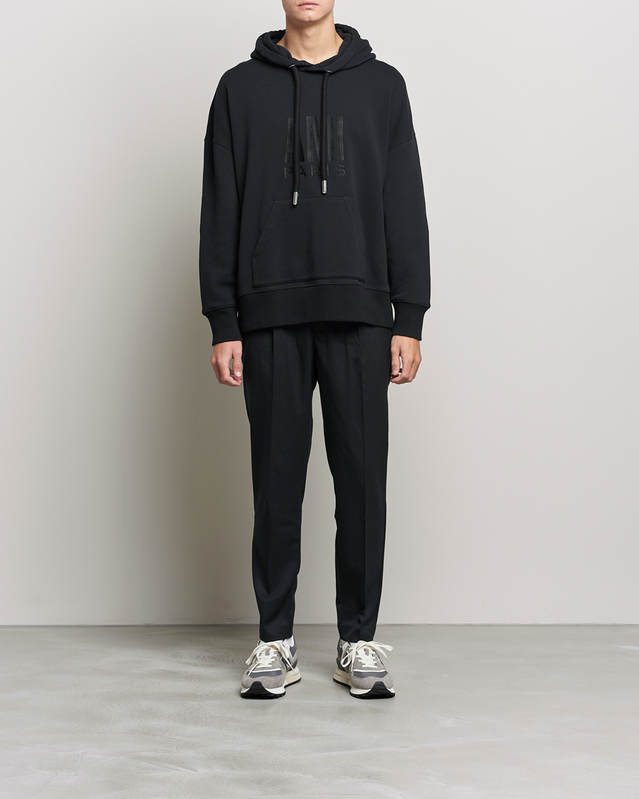 Men | Sweaters & Knitwear | AMI | Oversize Logo Hoodie Hoodie