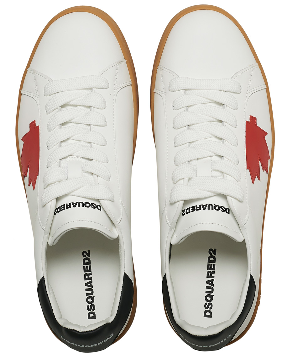 Men | Dsquared2 Leaf Boxer Sneaker White | Dsquared2 | Leaf Boxer Sneaker White