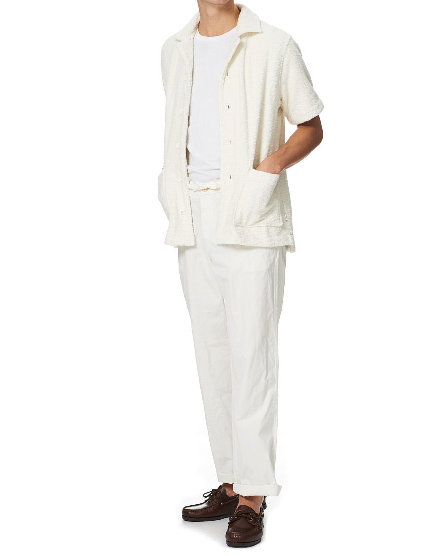 Men | Shirts | Orlebar Brown | Griffith Relaxed Terry Lounge Shirt Cloud
