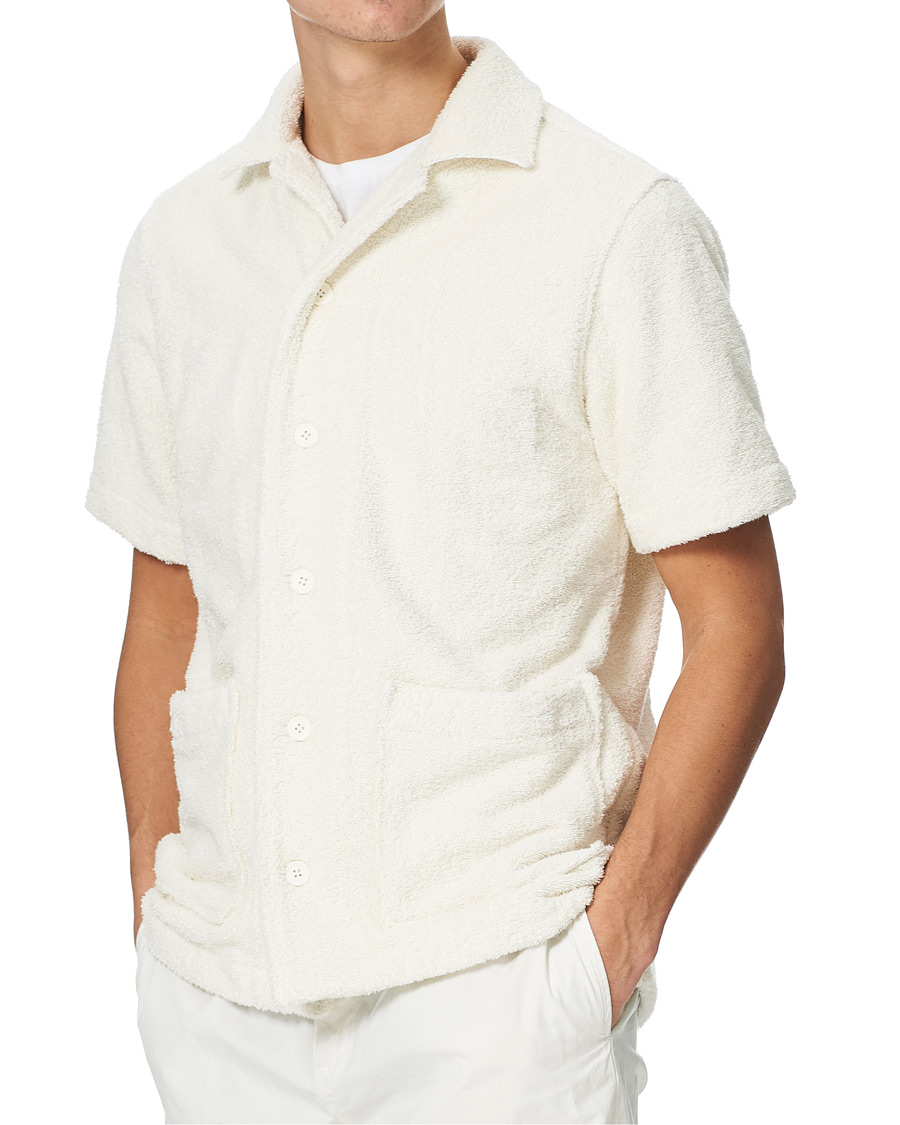 Men | Shirts | Orlebar Brown | Griffith Relaxed Terry Lounge Shirt Cloud