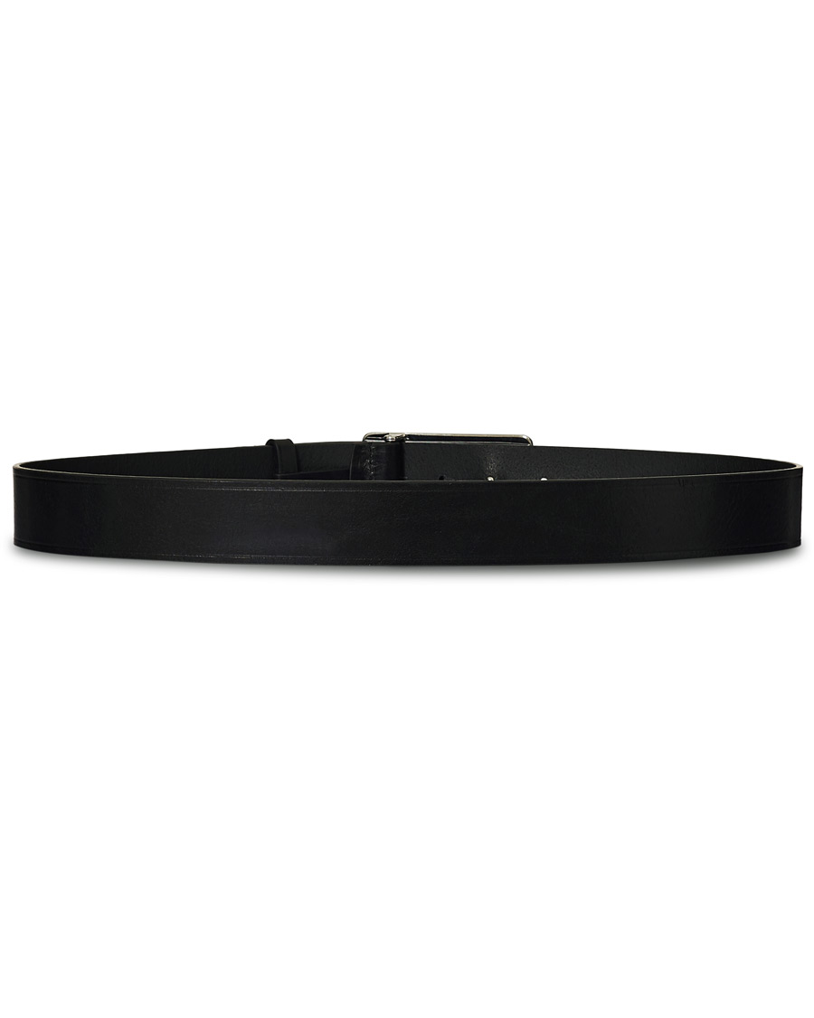 Men | Dsquared2 Logo Plate Leather Belt Black | Dsquared2 | Logo Plate Leather Belt Black