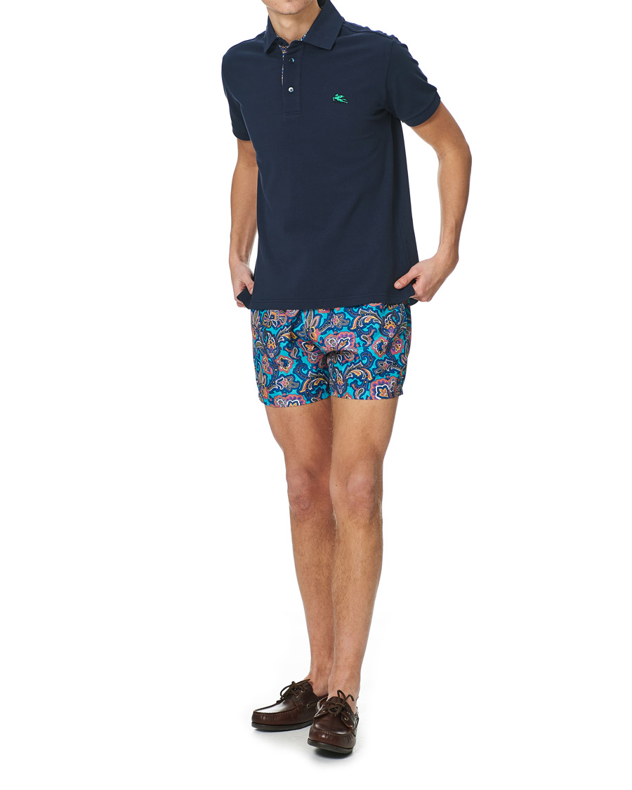 Men | Swimwear | Etro | Paisley Swim Trunks Blue