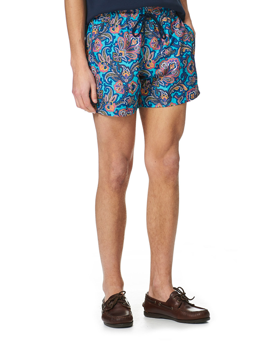 Men | Swimwear | Etro | Paisley Swim Trunks Blue