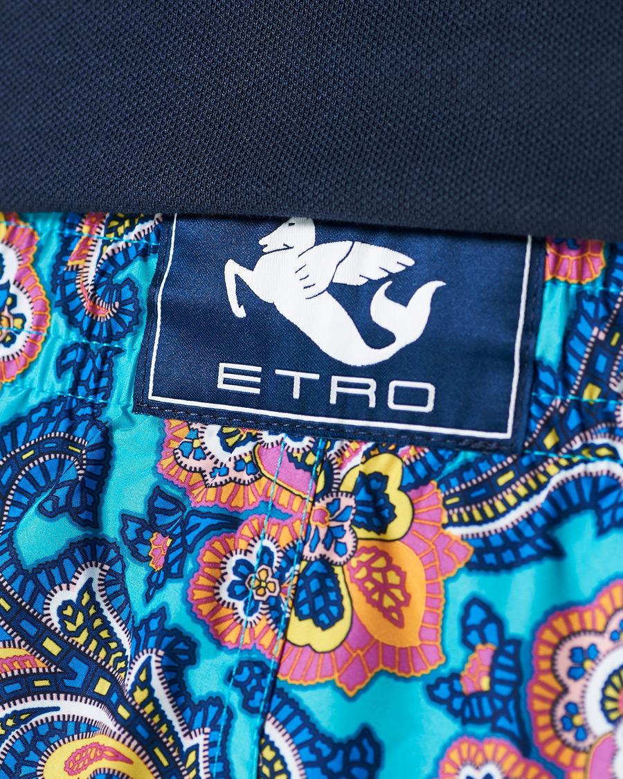 Men | Swimwear | Etro | Paisley Swim Trunks Blue