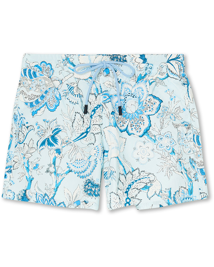 Men | Swimwear | Etro | Floral Swim Trunks Light Blue