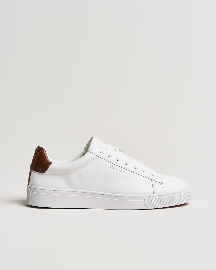 Men | GANT Mc Julien Sneaker Bright White/Cognac | GANT | Mc Julien Sneaker Bright White/Cognac