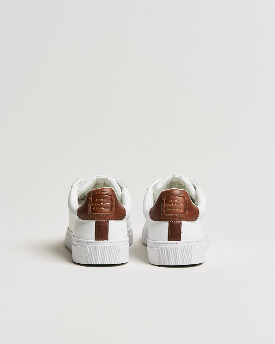 Men | GANT Mc Julien Sneaker Bright White/Cognac | GANT | Mc Julien Sneaker Bright White/Cognac