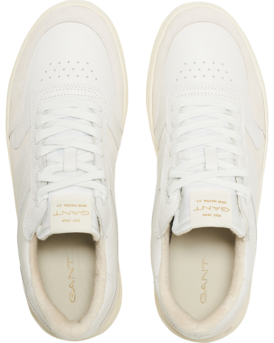 Men | GANT Goodpal Sneaker White/Sand Suede | GANT | Goodpal Sneaker White/Sand Suede