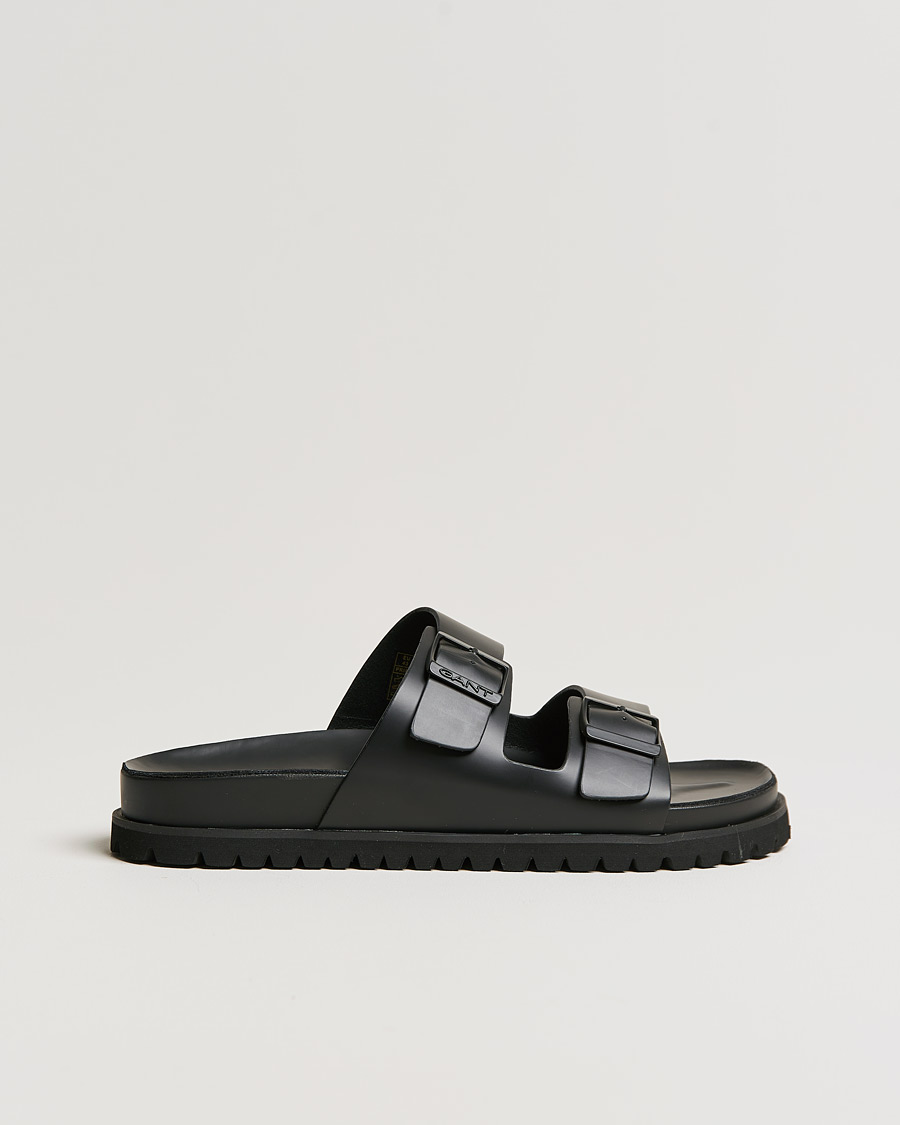 Men | GANT Primapal Leather Sandal Black | GANT | Primapal Leather Sandal Black