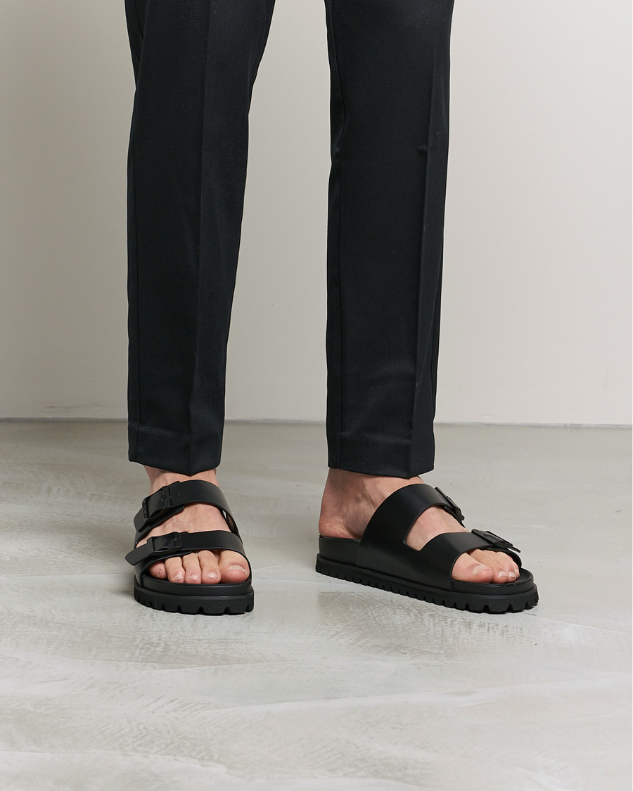 Men | GANT Primapal Leather Sandal Black | GANT | Primapal Leather Sandal Black