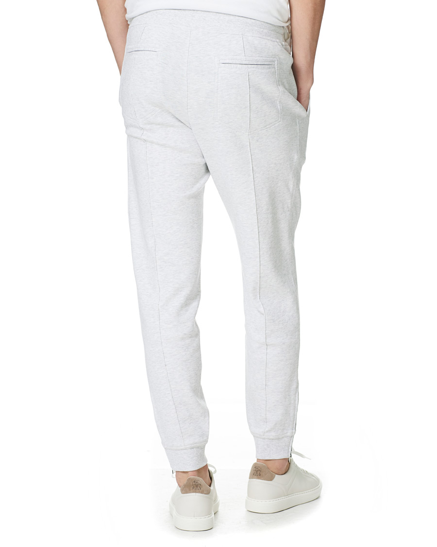 Men | Trousers | Brunello Cucinelli | Soft Cotton Jersey Sweatpants Pearl Grey