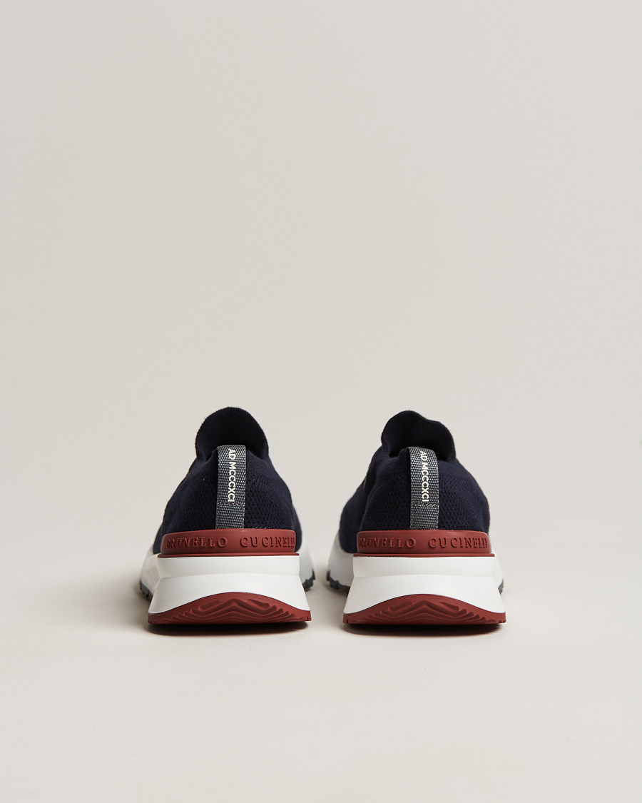 Men | Sneakers | Brunello Cucinelli | Mesh Running Sneakers Navy