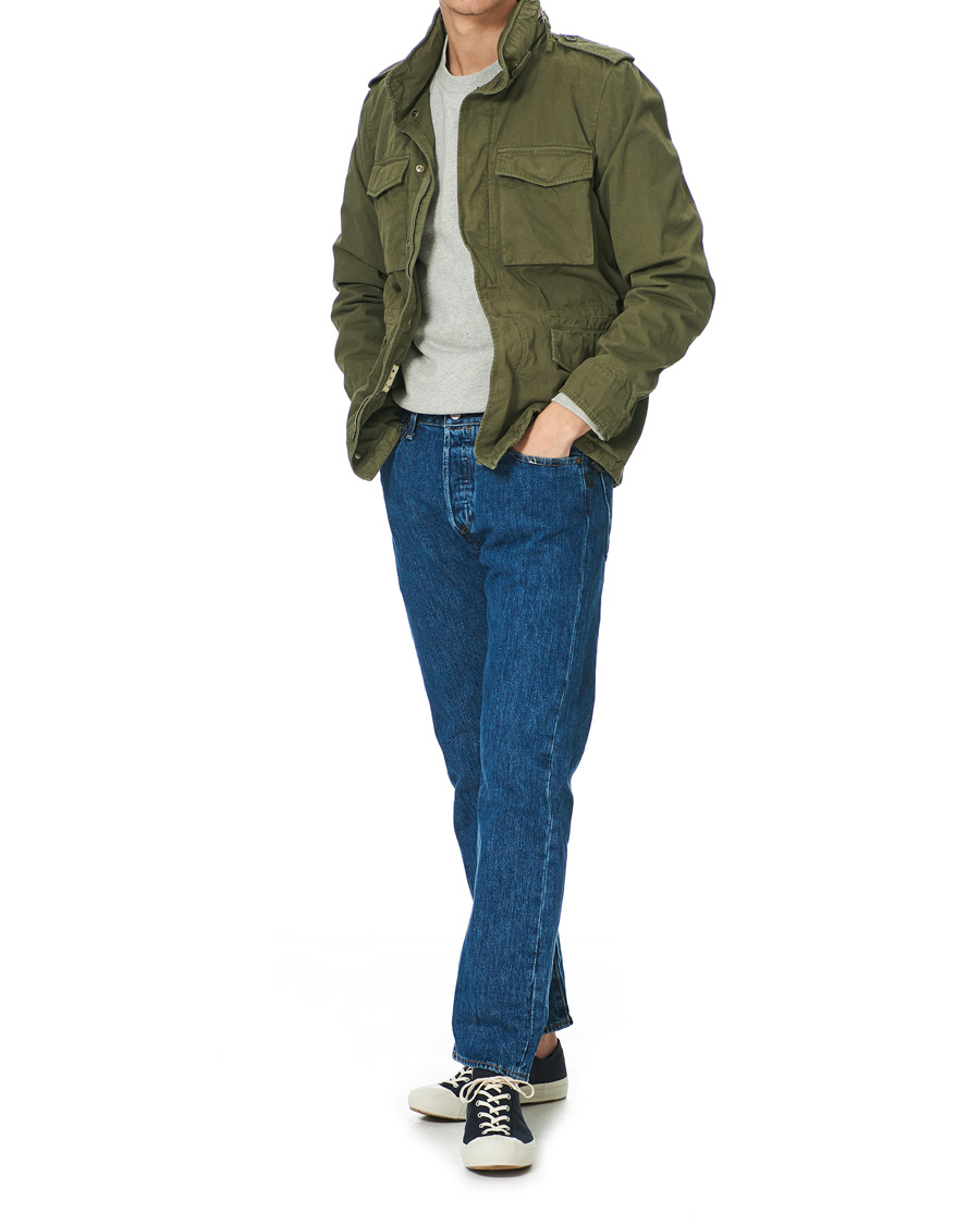 Men | Coats & Jackets | Aspesi | Cotton Field Jacket Army Green