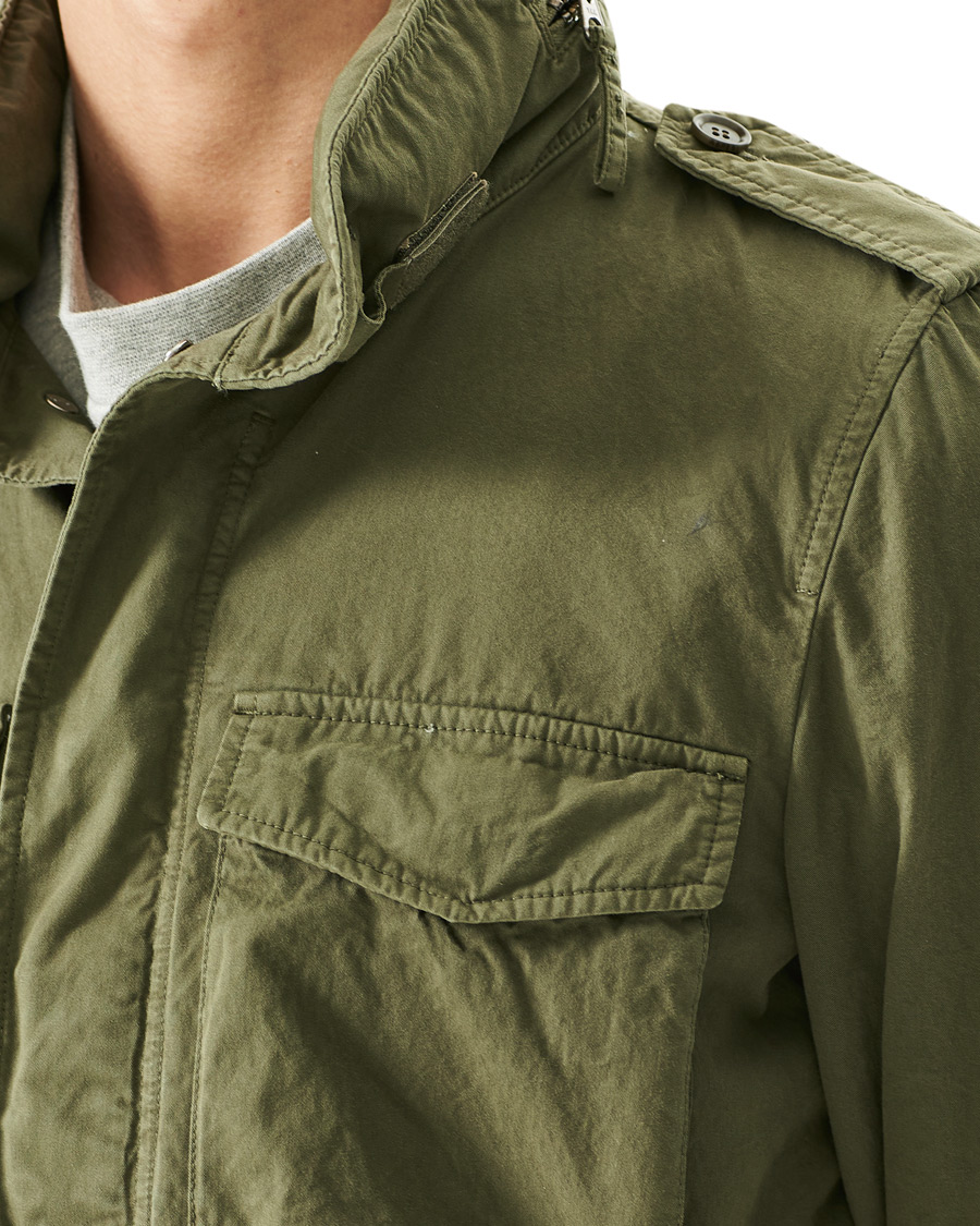 Men | Coats & Jackets | Aspesi | Cotton Field Jacket Army Green