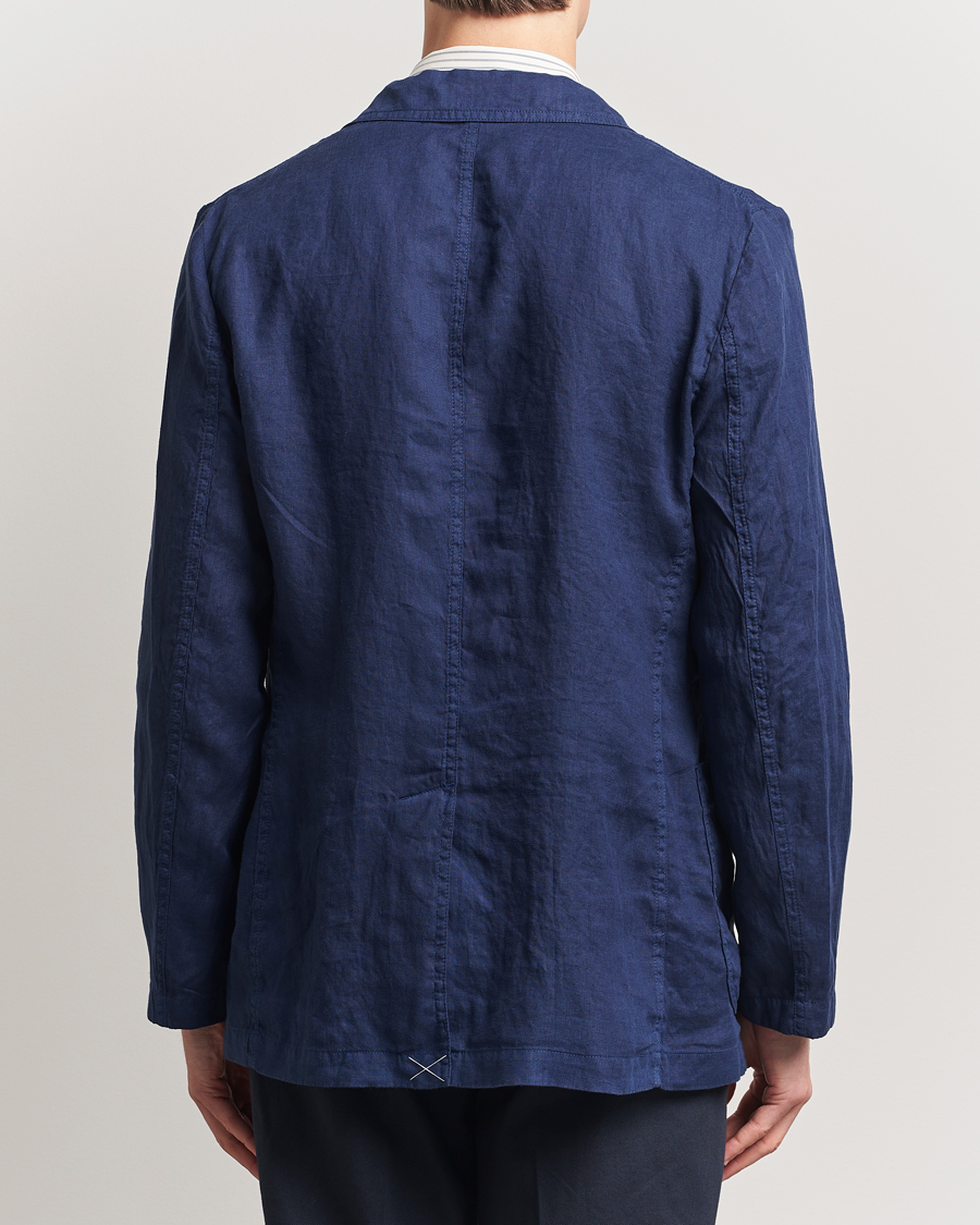 Men | Blazers | Aspesi | Samuraki Linen Blazer Navy