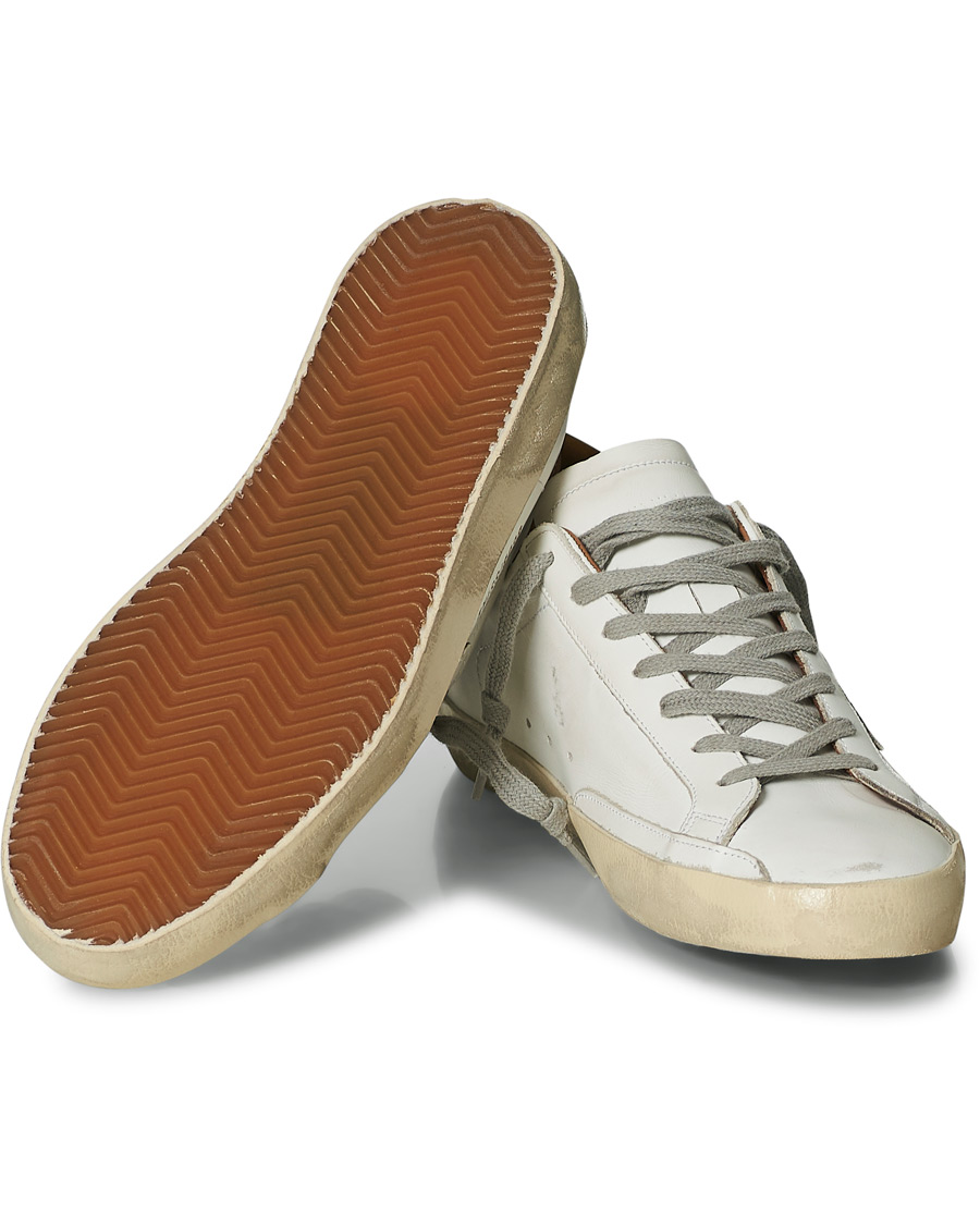 Men | Golden Goose Deluxe Brand Super-Star Sneakers White/Brown | Golden Goose | Deluxe Brand Super-Star Sneakers White/Brown