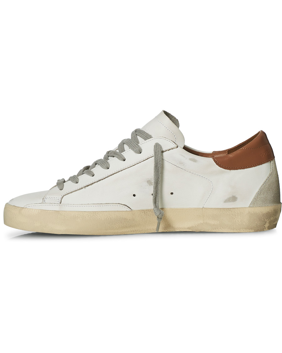Men | Golden Goose Deluxe Brand Super-Star Sneakers White/Brown | Golden Goose | Deluxe Brand Super-Star Sneakers White/Brown
