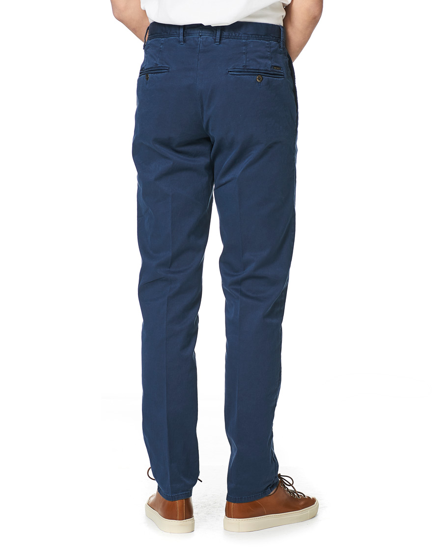 Men | Trousers | Incotex | Regular Fit Garment Dyed Slacks Navy