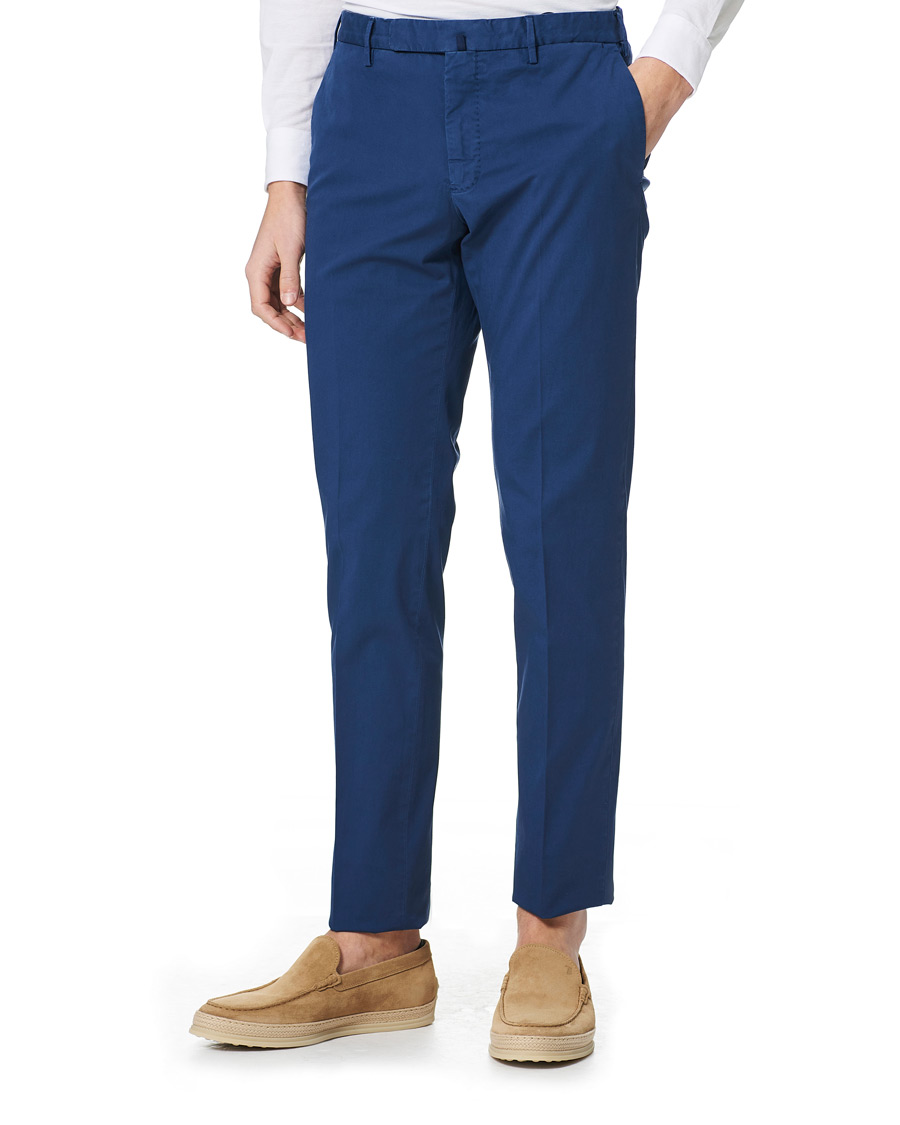 Men | Trousers | Incotex | Slim Fit Comfort Chinos Royal Blue