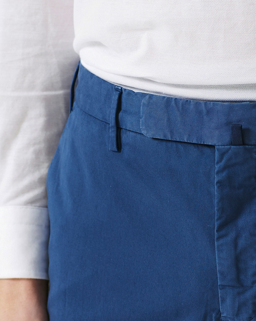 Men | Trousers | Incotex | Slim Fit Comfort Chinos Royal Blue