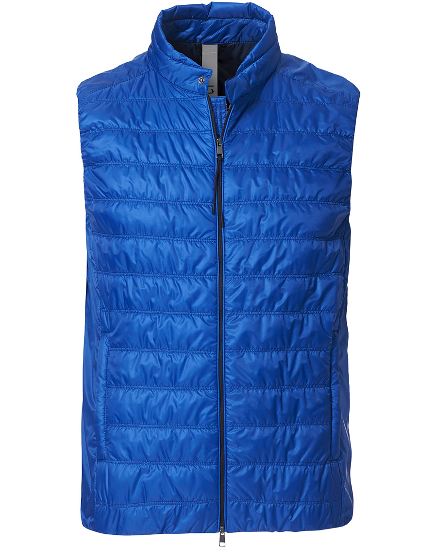 Men | Coats & Jackets | Slowear | Nylon Padded Gilet Royal Blue