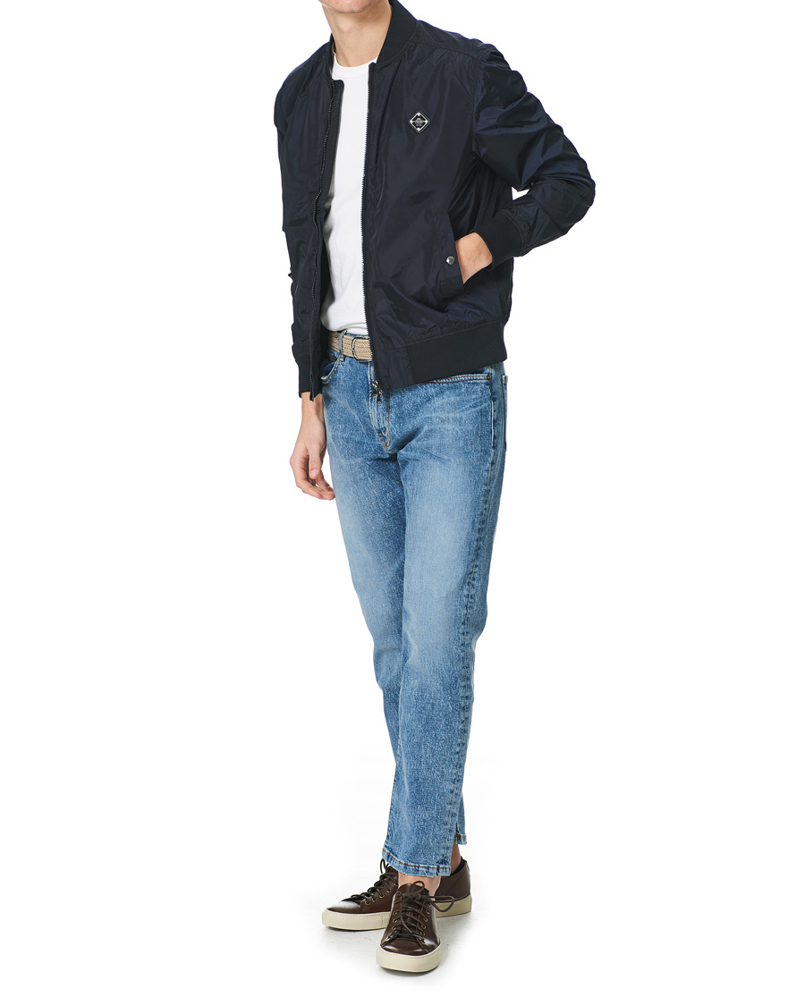 Men | Coats & Jackets | J.Lindeberg | Thom Bomber Jacket Navy