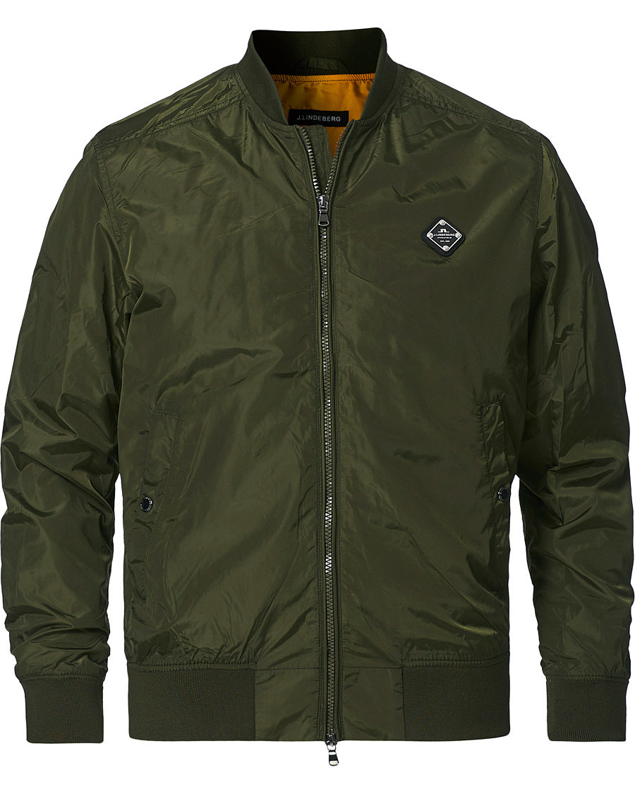 Men | Coats & Jackets | J.Lindeberg | Thom  Bomber Jacket Deep Depths