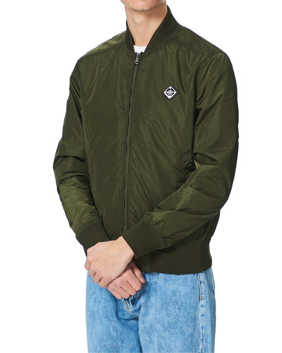 Men | Coats & Jackets | J.Lindeberg | Thom  Bomber Jacket Deep Depths