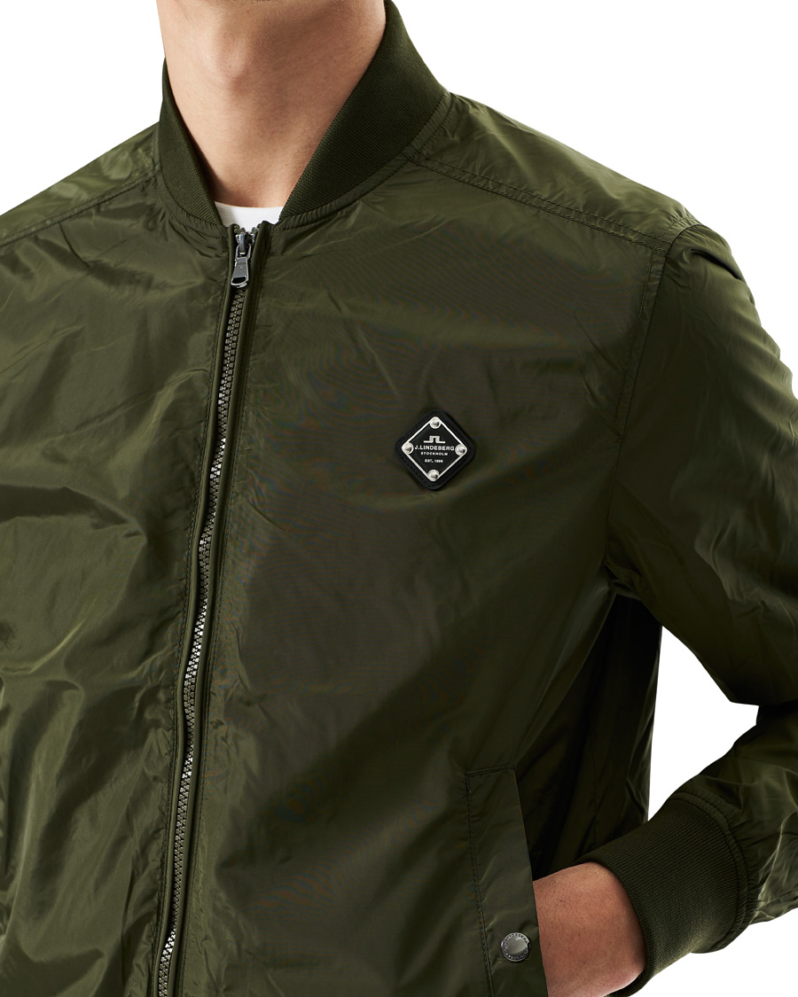 Men | Coats & Jackets | J.Lindeberg | Thom  Bomber Jacket Deep Depths