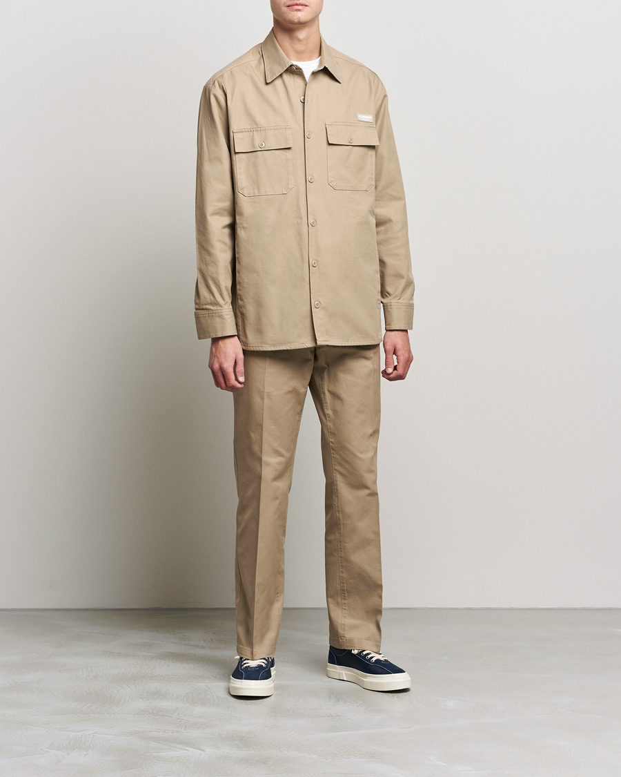 Men | Shirts | J.Lindeberg | Daze Twill Overshirt Batique Khaki