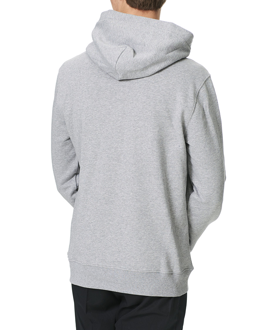 Men | Sweaters & Knitwear | J.Lindeberg | Throw Button Sweat Hoodie Mid Grey Melange