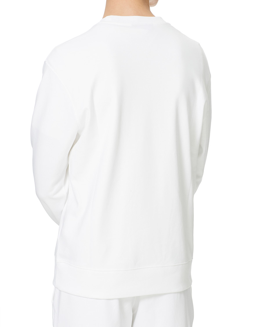 Men | Sweaters & Knitwear | J.Lindeberg | Ivar Interlock Logo Sweatshirt White