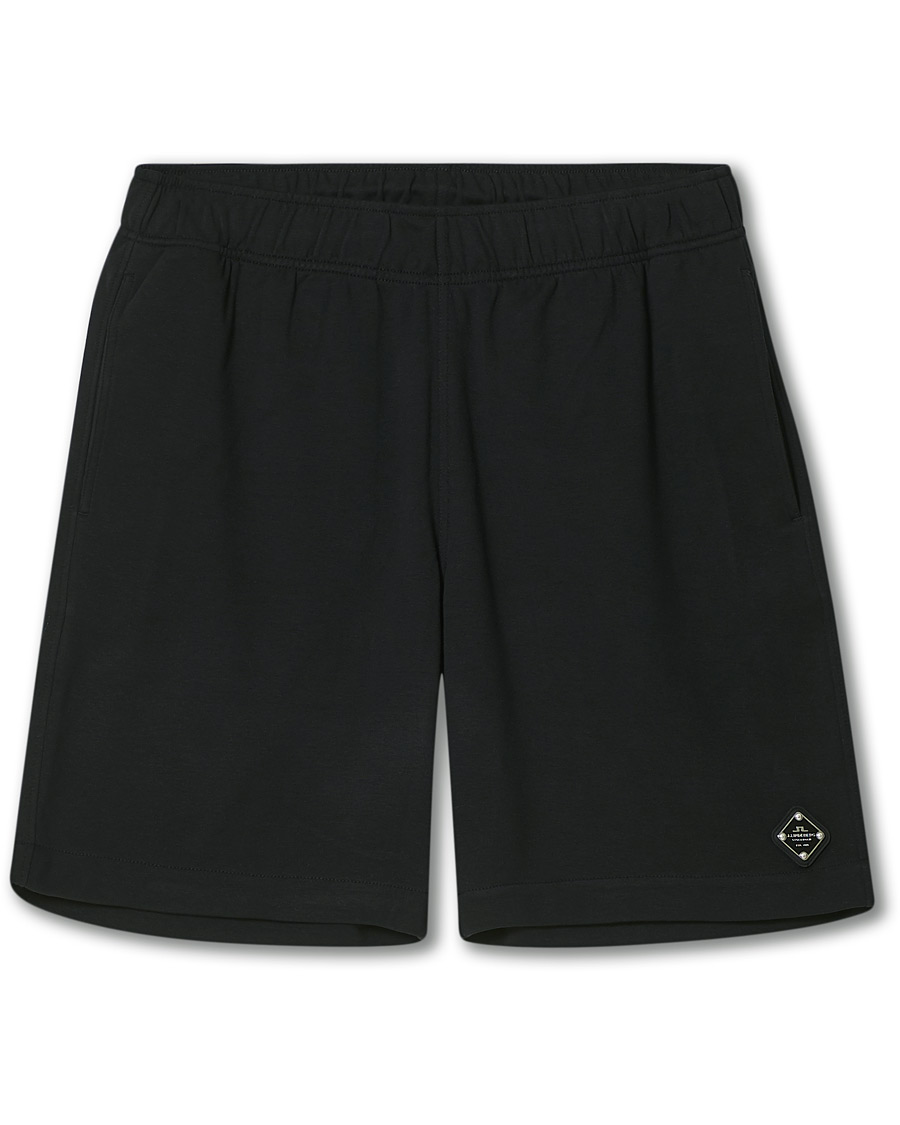 Men | Shorts | J.Lindeberg | Ivar Interlock Logo Sweat Shorts Black