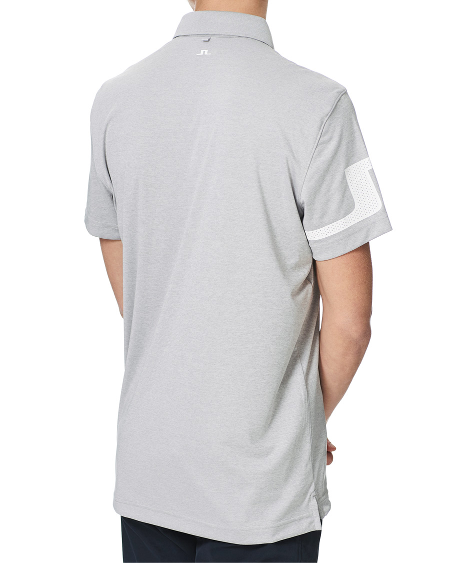 Men | Polo Shirts | J.Lindeberg | Heath Regular Fit Golf Polo Micro Chip Melange
