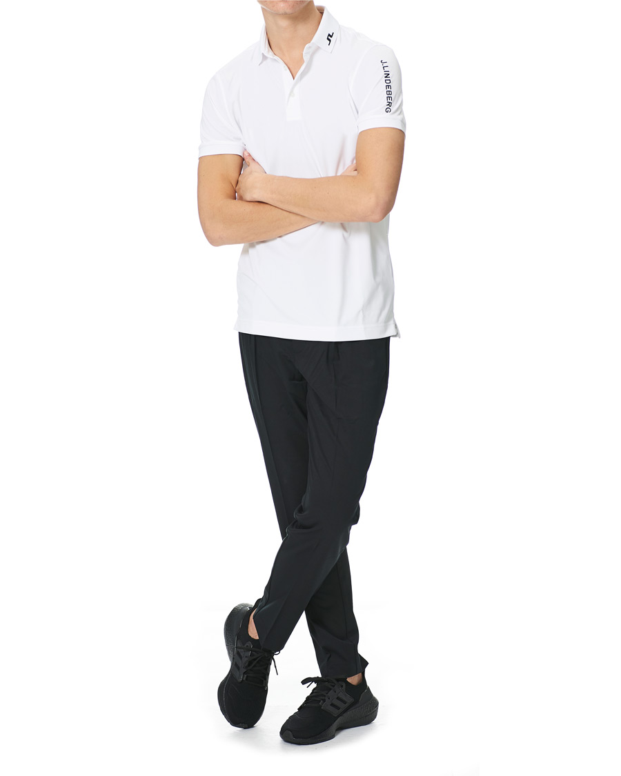 Men | Polo Shirts | J.Lindeberg | Tour Tech Slim Fit Golf Polo White