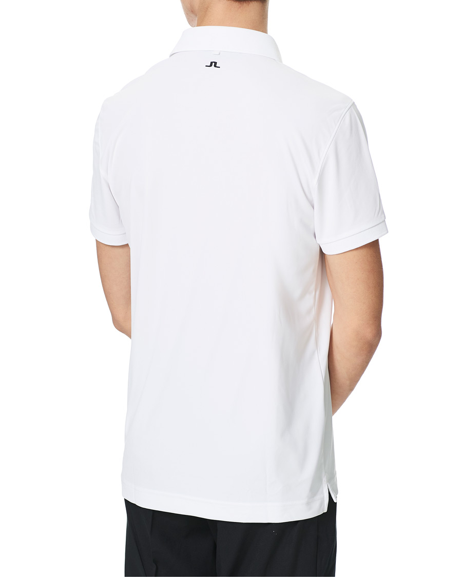 Men | Polo Shirts | J.Lindeberg | Tour Tech Slim Fit Golf Polo White