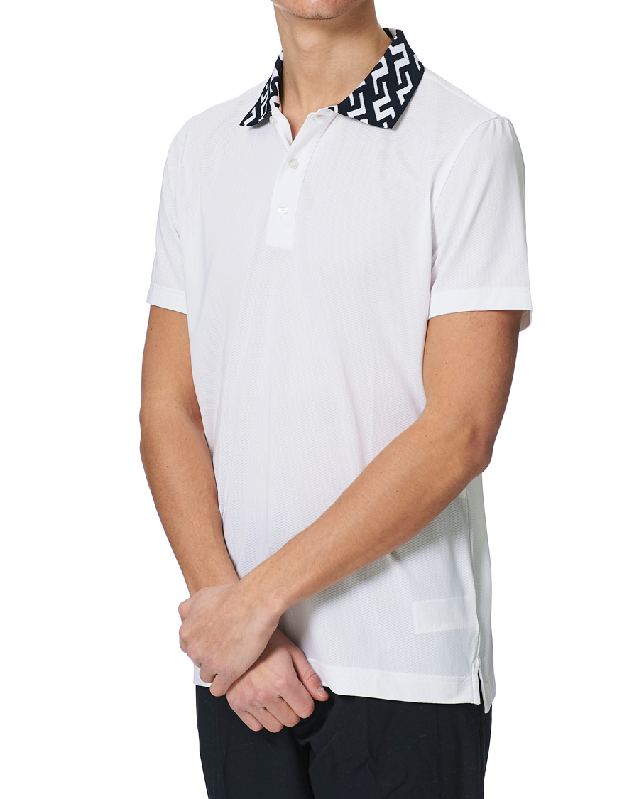 Men | Polo Shirts | J.Lindeberg | Karter Regular Fit Golf Polo White