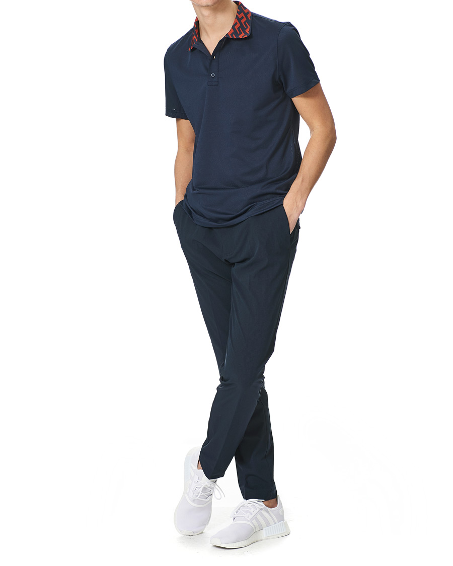 Men | Polo Shirts | J.Lindeberg | Karter Regular Fit Golf Polo Navy Melange