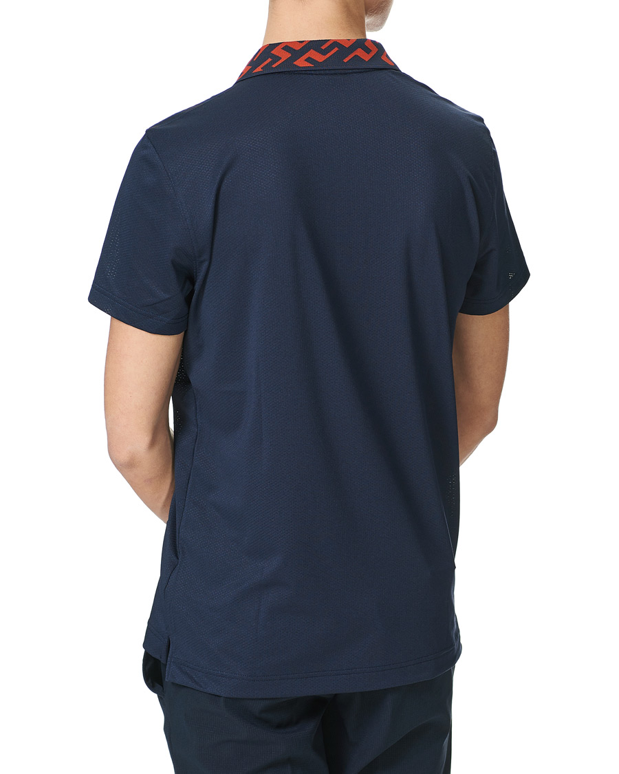 Men | Polo Shirts | J.Lindeberg | Karter Regular Fit Golf Polo Navy Melange
