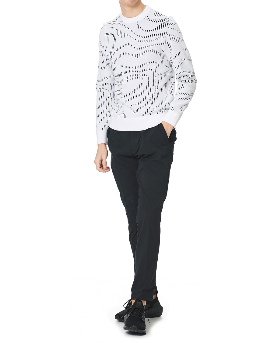 Men | Sweaters & Knitwear | J.Lindeberg | Cyrus Golf Knit Sweater White Spiral Camo