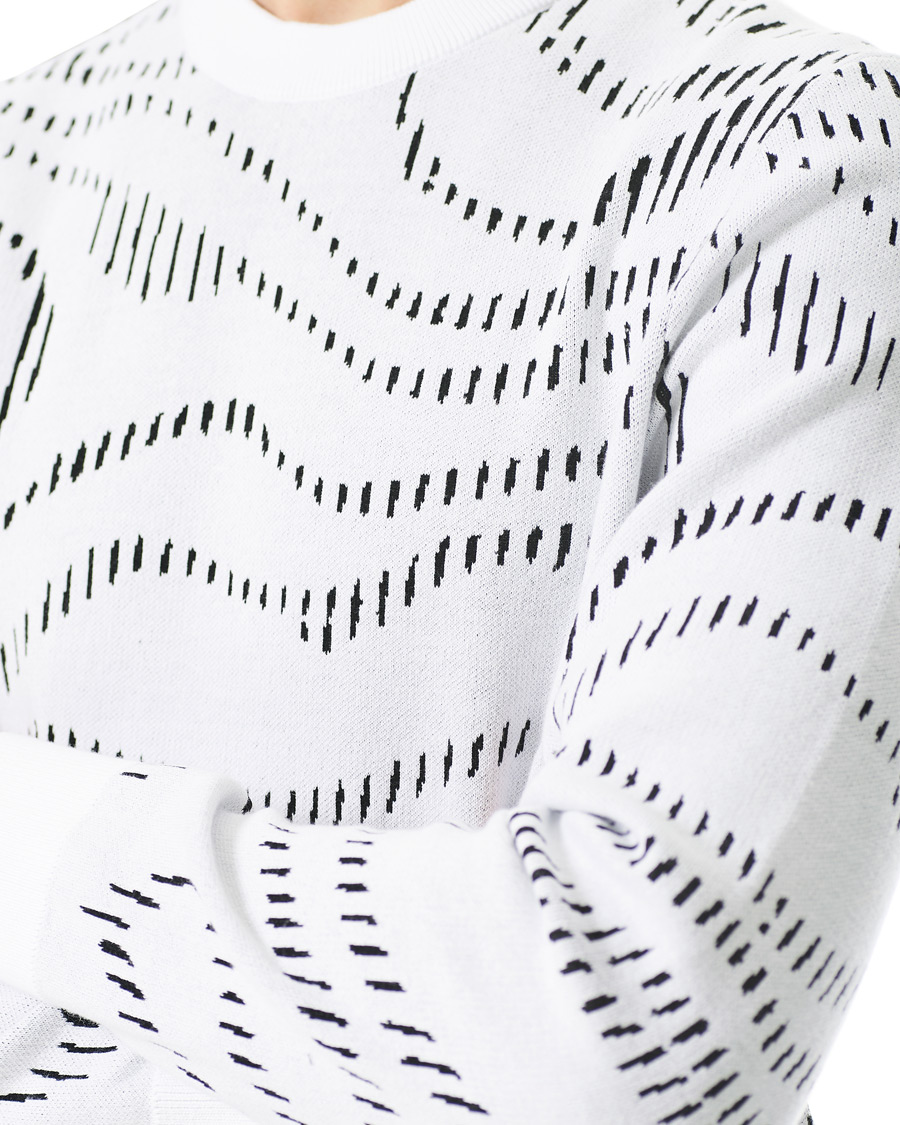 Men | Sweaters & Knitwear | J.Lindeberg | Cyrus Golf Knit Sweater White Spiral Camo