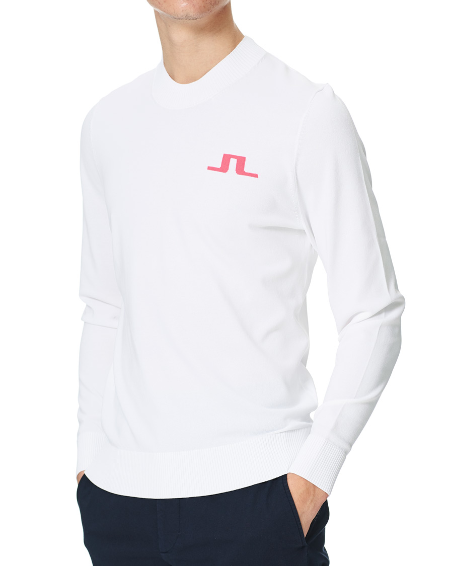Men | Sweaters & Knitwear | J.Lindeberg | Gus Golf Sweater White