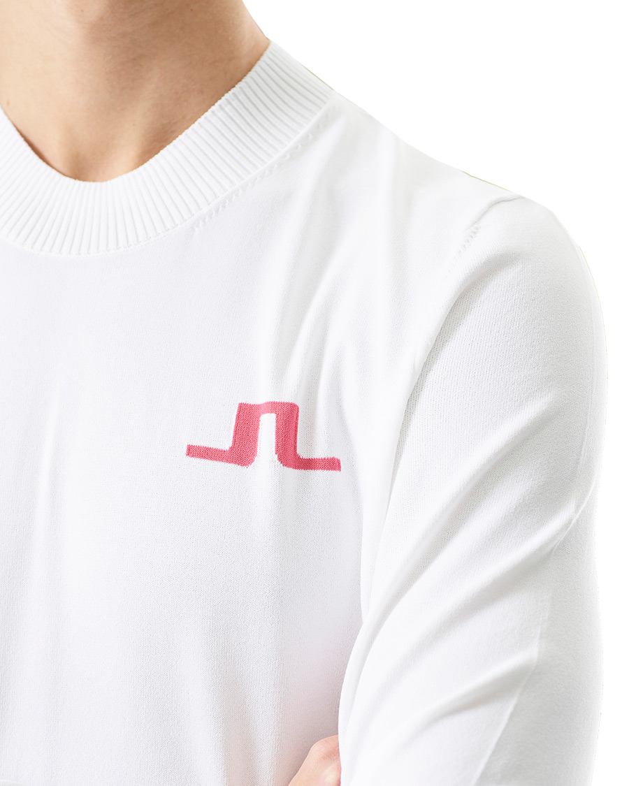 Men | Sweaters & Knitwear | J.Lindeberg | Gus Golf Sweater White
