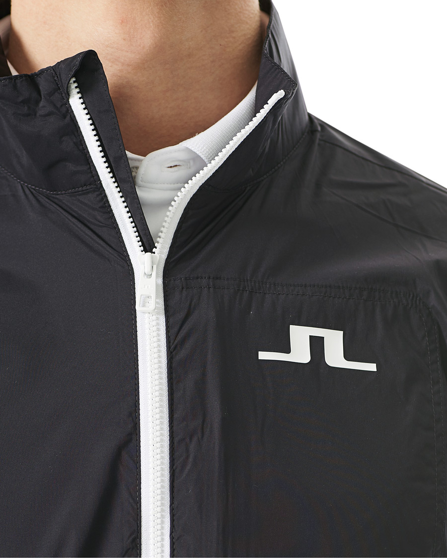 Men | Coats & Jackets | J.Lindeberg | Ash Light Packable Golf Jacket Black