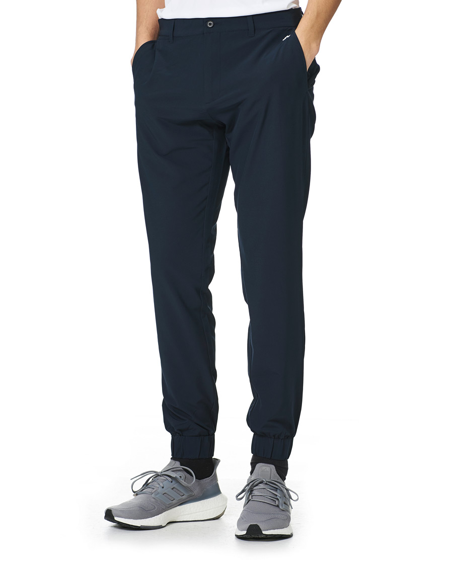Men | Trousers | J.Lindeberg | Cuff Jogger Golf Pants JL Navy